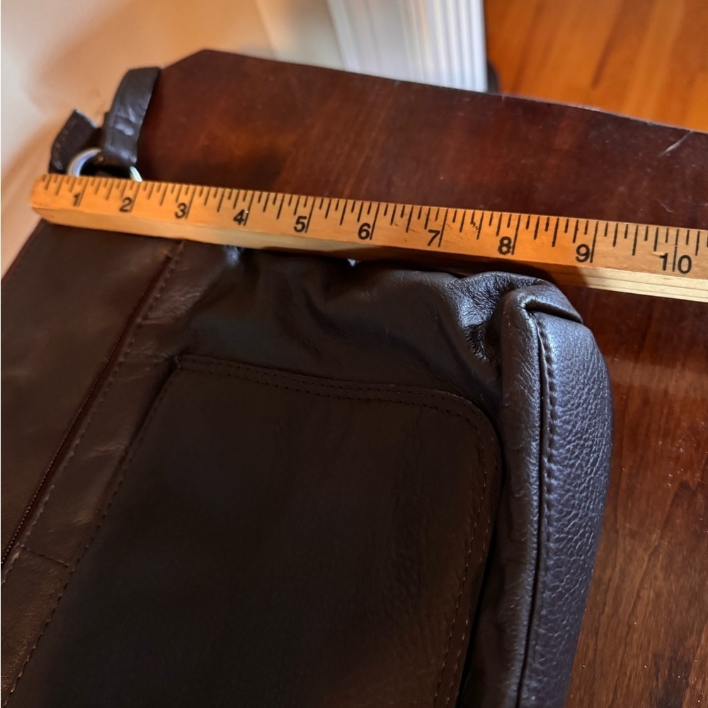 Elegant Brown Leather Shoulder Bag by Great American Leather Works - Picture 15 of 16